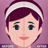 HIFU facial treatment illustration